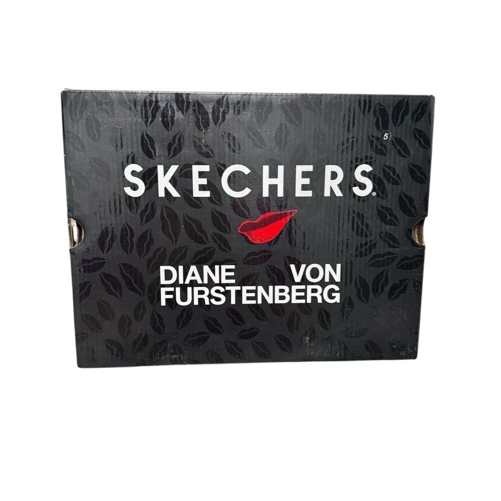 NIB! Diane Von Furstenberg x Skechers Suede Lace-Up Sneakers - Size 8 - Picture 12 of 12